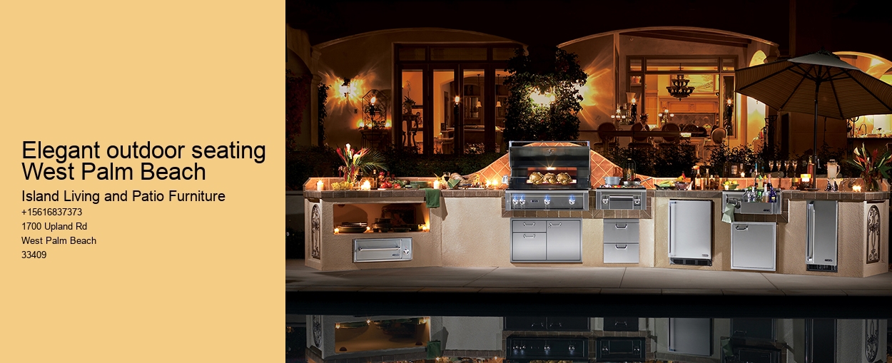 Elegant outdoor seating West Palm Beach